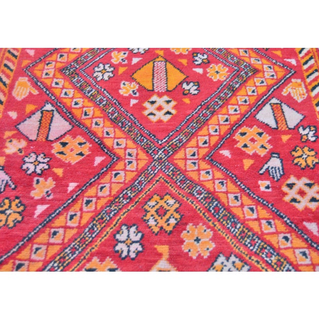Moroccan Mid 20th Century Vintage Moroccan Runner - 8'7" X 2'5" For Sale - Image 3 of 6