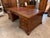 Wood Mid-20th Century Chippendale Style Mahogany Partners Executive Desk With Embossed Leather Top, Circa 1950s For Sale - Image 7 of 18