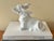 White 2000s Bassett Hound Dog Figure in Matte White For Sale - Image 8 of 9