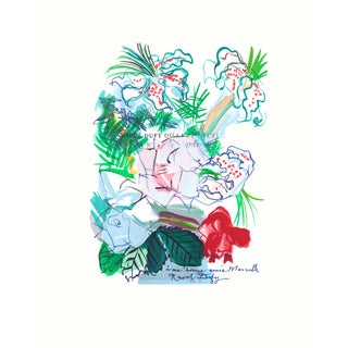 1965 Lithograph After Raoul Dufy's "Fleurs..." For Sale