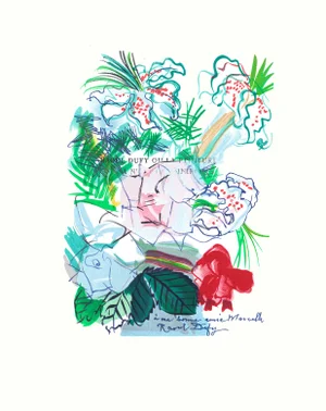 1965 Lithograph After Raoul Dufy's "Fleurs..."