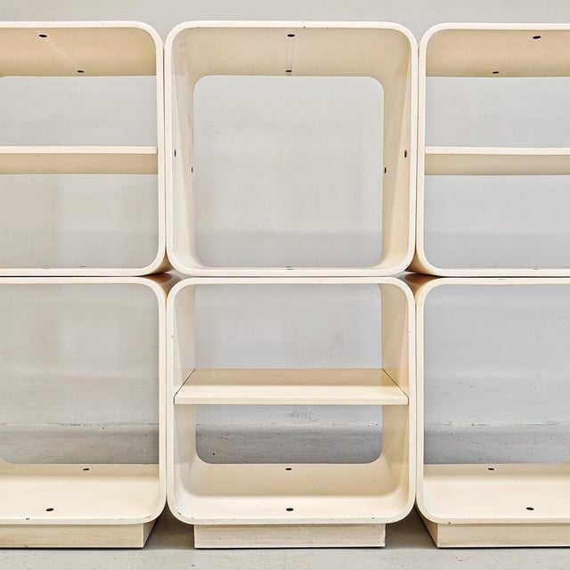 White Modular Cube Bookcase by Carlo De Carli for Fiarm, 1970s For Sale - Image 6 of 18