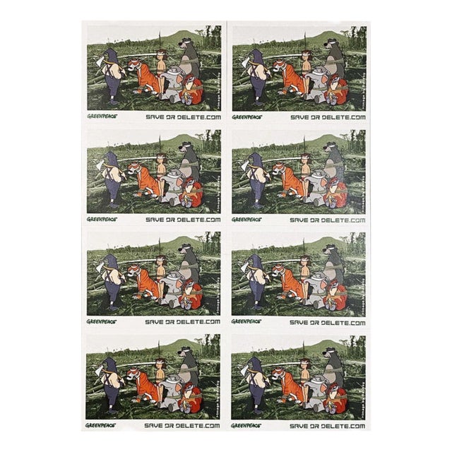 Banksy, Save or Delete Greenpeace Campaign, Decal Sticker Print, 2002 For Sale
