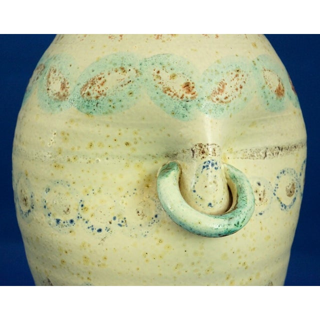 Majolica Terracotta Vase with Primitivist Geometric Decoration from Italica Ars, Italy, 1920s For Sale - Image 18 of 18