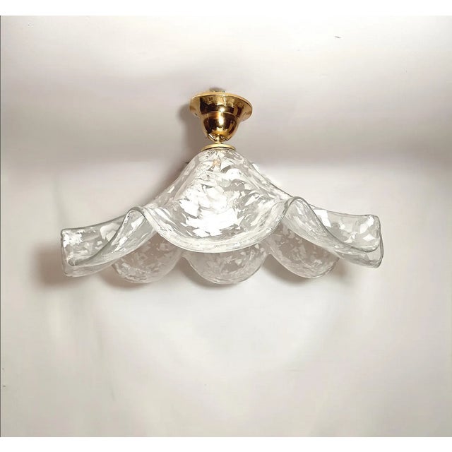 Metal Mid-Century Modern Murano Glass Ceiling Light from La Murrina Cancan, 1970s For Sale - Image 7 of 12