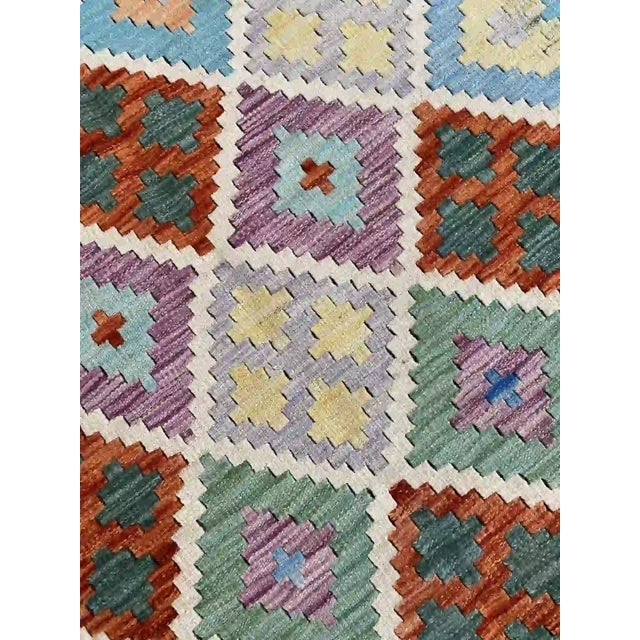 Handwoven Modern Tribal Kilim Rug For Sale - Image 11 of 11