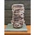 2020s 13.8" Modernist Black and White Sculpture Ceramic Vase For Sale - Image 5 of 10