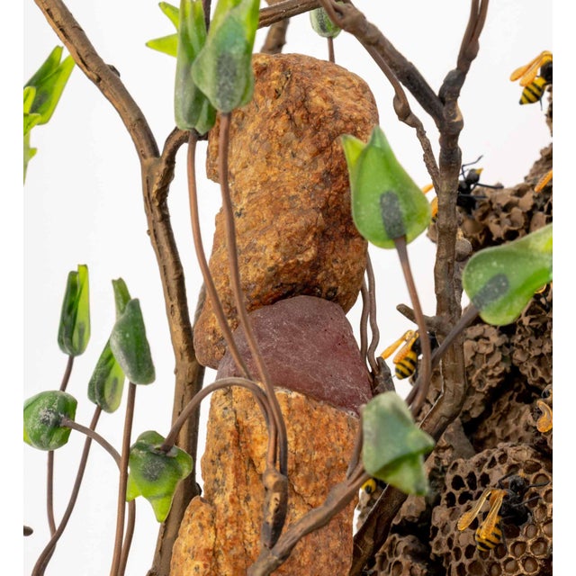 Brown Thomas Scoon "Beekeeper" Art Glass Wall Sculpture For Sale - Image 8 of 16