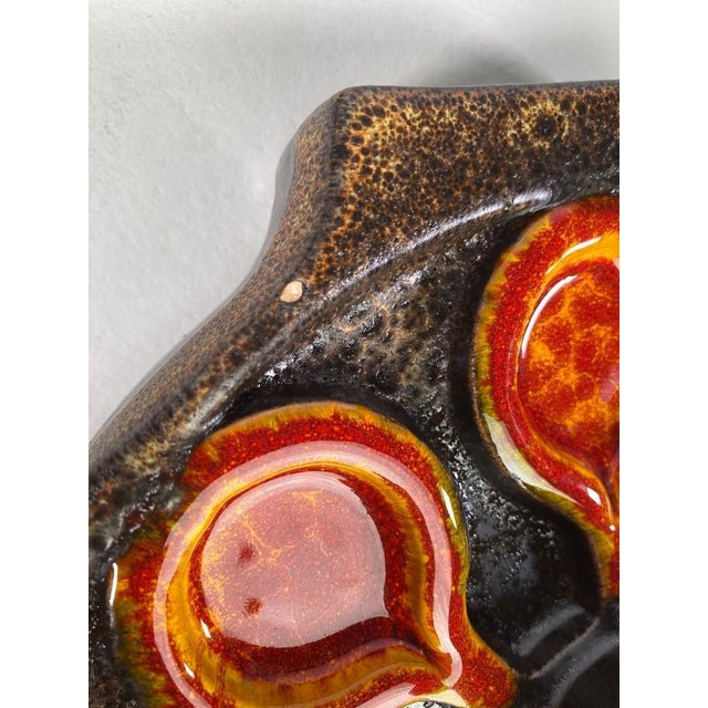 Mid-Century Fat Lava German Ceramic Wall Lamps, 1960s, Set of 3 For Sale - Image 11 of 14
