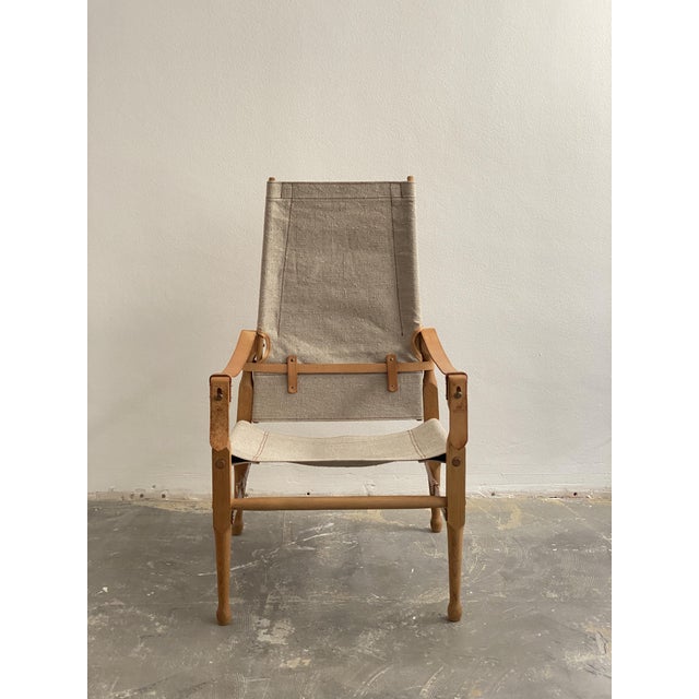 Fantastic Safari Chair in excellent condition. Designed in the 1920s, manufactured in Munich in the 1970s. This piece has...