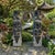 Chinese Pair Gray Stone Fengshui Foo Dogs Lions Door Block Statue For Sale - Image 10 of 10