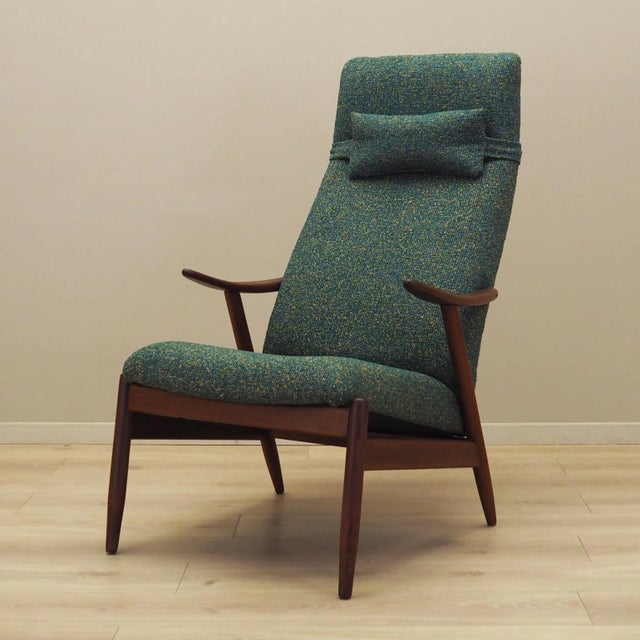 Danish Green Melange Armchair, 1970s For Sale - Image 17 of 17