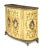 The Antique Italian Rococo Paint Decorated Faux Marble-Top Console Cabinet is a fully assembled console table with an...