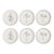 The Salty Mermaid Bar / Appetizer Plates- 3 Assorted Designs, Set of 6 For Sale