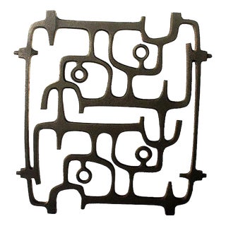 Vintage Wall Art Sculpture, 1950s For Sale