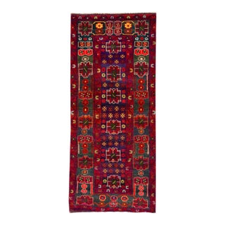 Mid-20th Century Vintage Persian Rug, 3'7" X 8' For Sale