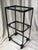 1970s Heavy-Duty Industrial Grade 3-Tier Rolling Cart in Exceptionally Rare True Argentine Greenheart Wood & Heavy Iron Base For Sale - Image 4 of 12