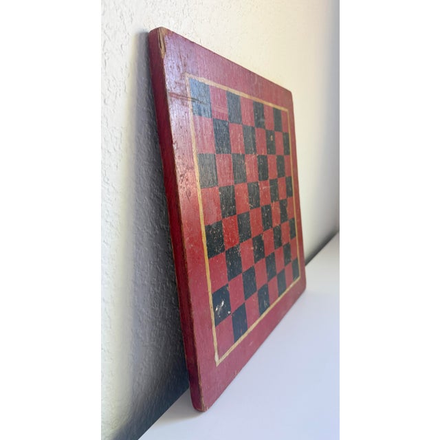 Wood Late 19th Century Folk Art Checkerboard For Sale - Image 7 of 10