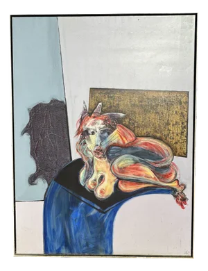 Henri Ren, Portrait, 1982, Oil on Canvas