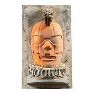 One of a Kind Shock Top Jack-O'-Lantern Beer Sign Master Mold For Sale