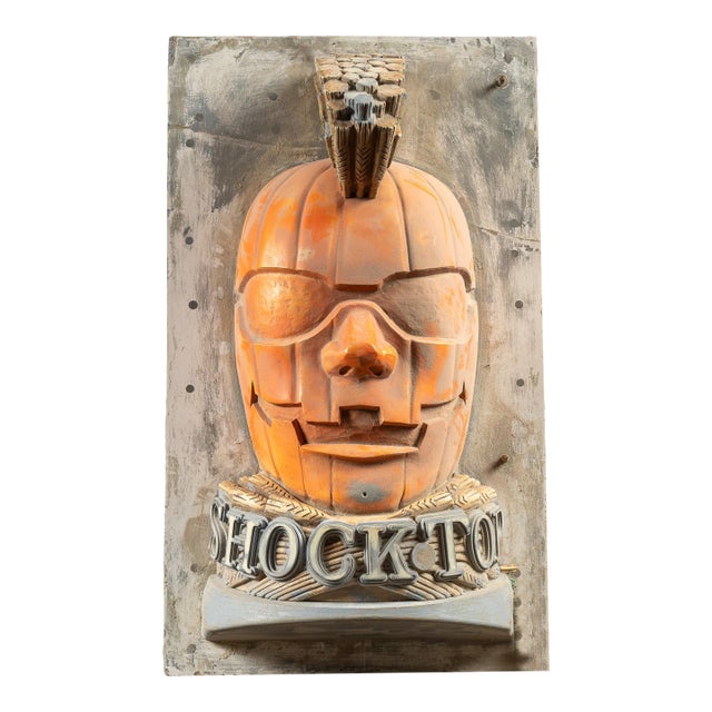 One of a Kind Shock Top Jack-O'-Lantern Beer Sign Master Mold For Sale