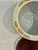 Vintage Japanese Satsuma Style Petite Hand-Painted Porcelain Jardinière Cachepot With Wood Ming Style Stand For Sale - Image 12 of 12