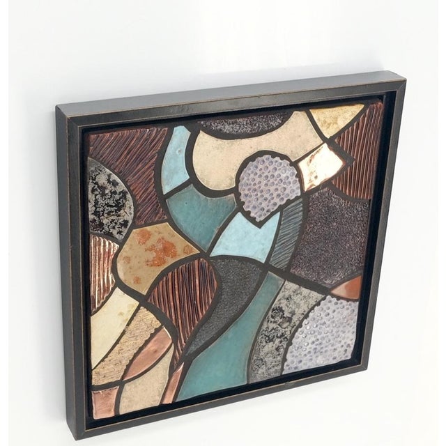 Folk Art Wet-Cut Mosaic Wall Decoration For Sale - Image 3 of 11