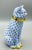 Herend Vintage MCM Herend Blue Fishnet Sitting Cat Figurine For Sale - Image 4 of 5