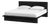 Halmstad Wood Platform King Bed, Black For Sale