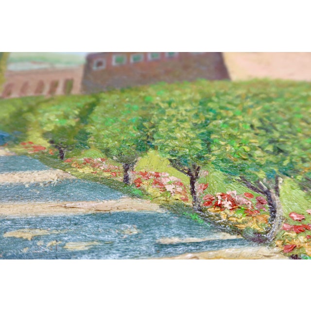 Pair of Antique French Oil Paintings on Board — Signed Sansky, Monastère De Cimiez, Nice, Circa Early 20th Century For Sale - Image 10 of 13