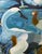 Abstract Expressionism “Nosey Neighbors” a Swan Painting by LWren Walraven For Sale - Image 3 of 18