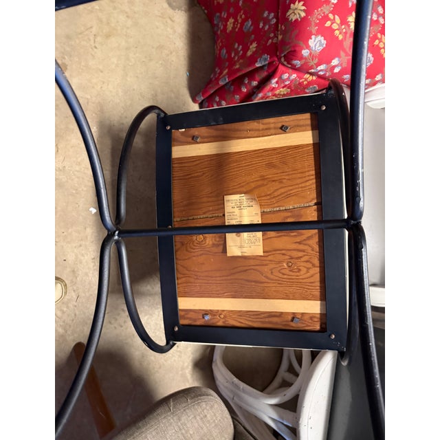 Cream Savonarola Style Iron Chair For Sale - Image 8 of 10