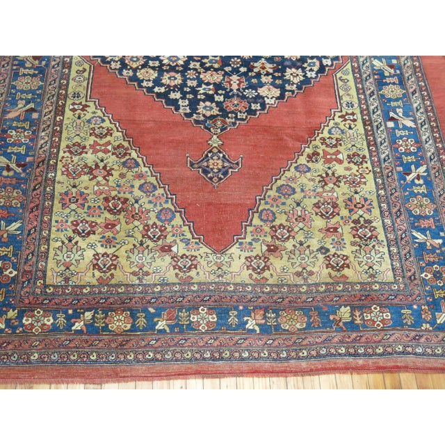 Early 20th Century Zabihi Collection Large Scale Tribal Persian Bidjar Room Size Rug - 7'8" x 11'1" For Sale - Image 9 of 9