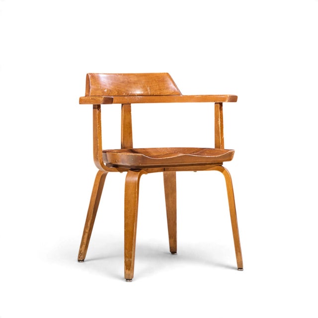 Thonet Walter Gropius W199 Bauhaus for Thonet Mid Century Bentwood Chairs - Set of 4 For Sale - Image 4 of 10