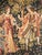 1950s Medieval Style Tapestry - Concert Near Fountain For Sale - Image 5 of 12