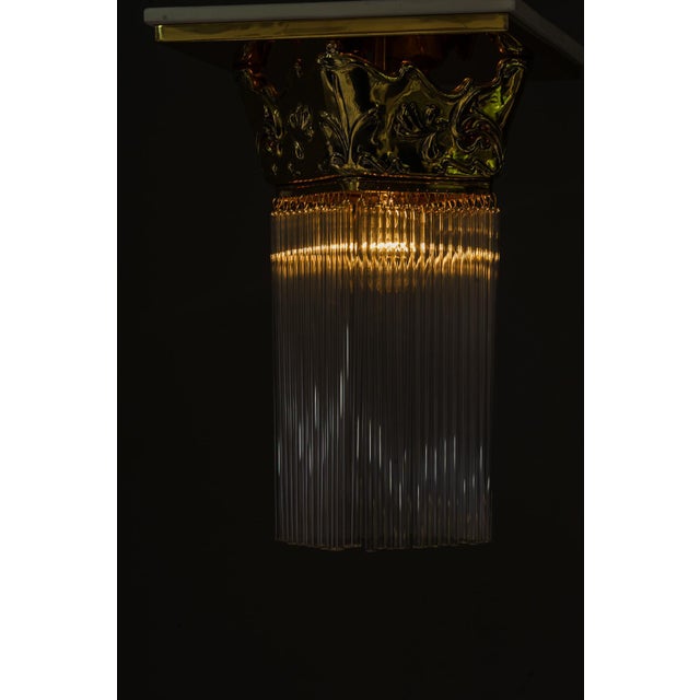 Floral Ceiling Lamp from Jugendstil, Vienna, 1908 For Sale - Image 12 of 14