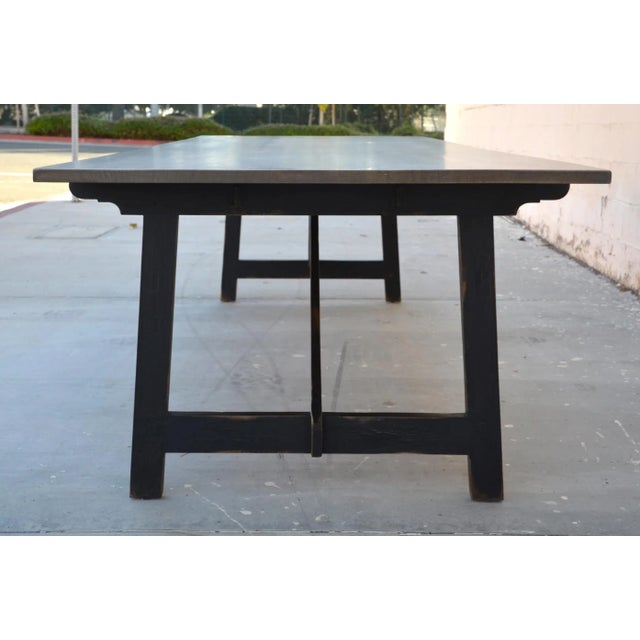 Country Dining Table Made From Rift Sawn Oak For Sale In Los Angeles - Image 6 of 13