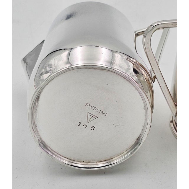 Sterling Silver Cream & Sugar, u.s.a. Circa 1930 For Sale In San Francisco - Image 6 of 9