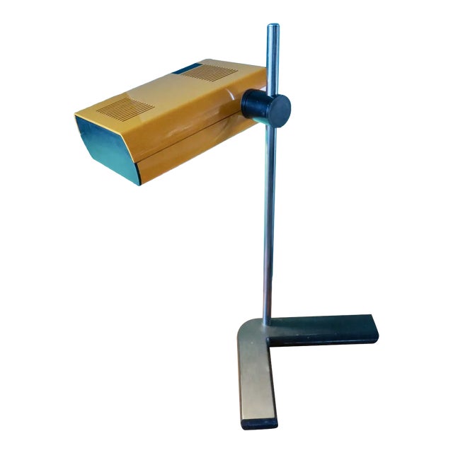 French Orange Table Lamp by Jean René Talopp for Manade, 1970s For Sale