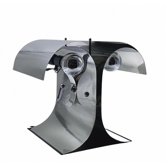 Space Age Wooly Table Lamp by Goffredo Reggiani for Reggiani, Italy, 1970s For Sale - Image 3 of 7
