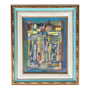 Abstract Cityscape Oil Painting by Jadden Massanet, 1991
