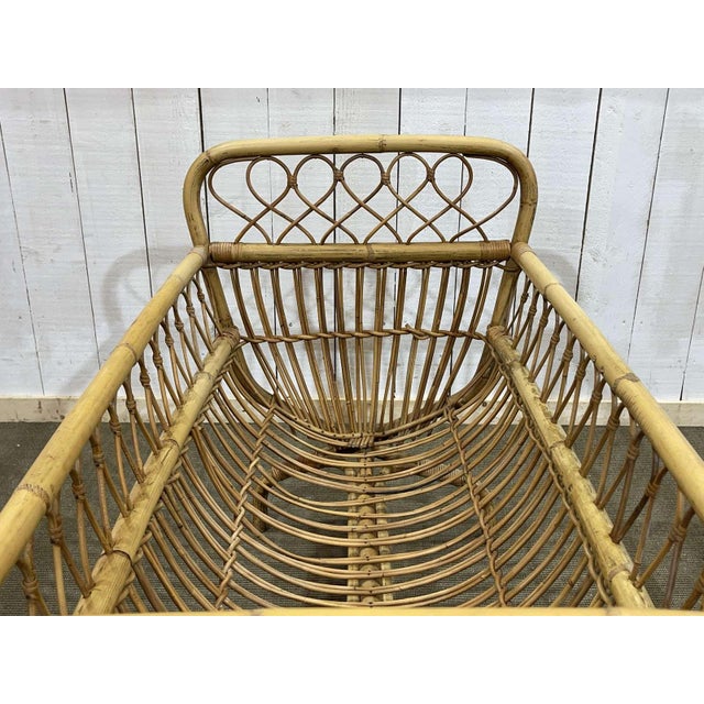 1960s Rattan Baby Bed, 1960s For Sale - Image 5 of 12
