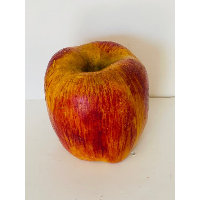 American 1950s Large Eax Apple Sculpture Handmade For Sale - Image 3 of 4