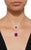 3.5 Carat Natural Burma Ruby and Diamond Pendant or Necklace in 18 Karat Gold For Sale - Image 9 of 18
