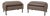 Brown Taupe Leather Porto Stools from Erpo, Set of 2 For Sale