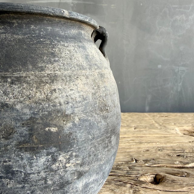 Ceramic Vintage Style Matte Oil Pottery #45a For Sale - Image 7 of 11