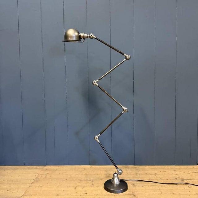 Five-Arm Floor Lamp with Blue Brand Plate from Jieldé, 1950s For Sale - Image 3 of 18