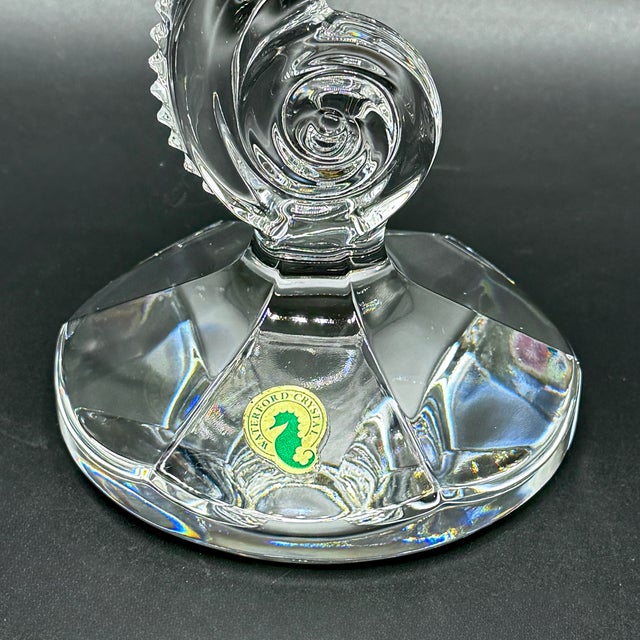 Waterford Crystal Seahorse Pedestal Centrepiece Bowl with Original Box, 1980s For Sale - Image 11 of 18