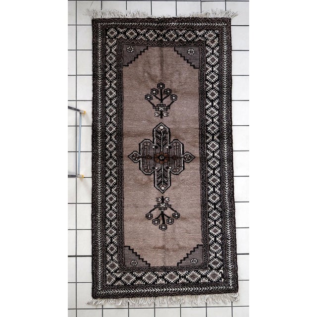 1970s, Handmade Vintage Persian Gabbeh Rug 3.6' X 7' For Sale - Image 13 of 13