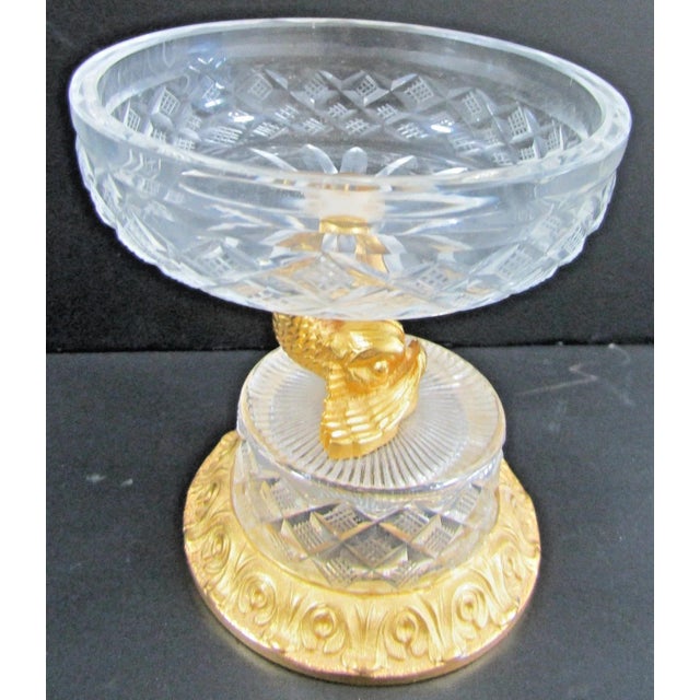 The Sherle Wagner Gilded Gold Plated Bronze Dolphin Crystal Soap Dish Jewelry Holder is a luxurious and stylish addition...